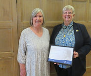 Sr Moira at the 2022 Josephine Butler Awards when she was named Woman of the Year.JPG