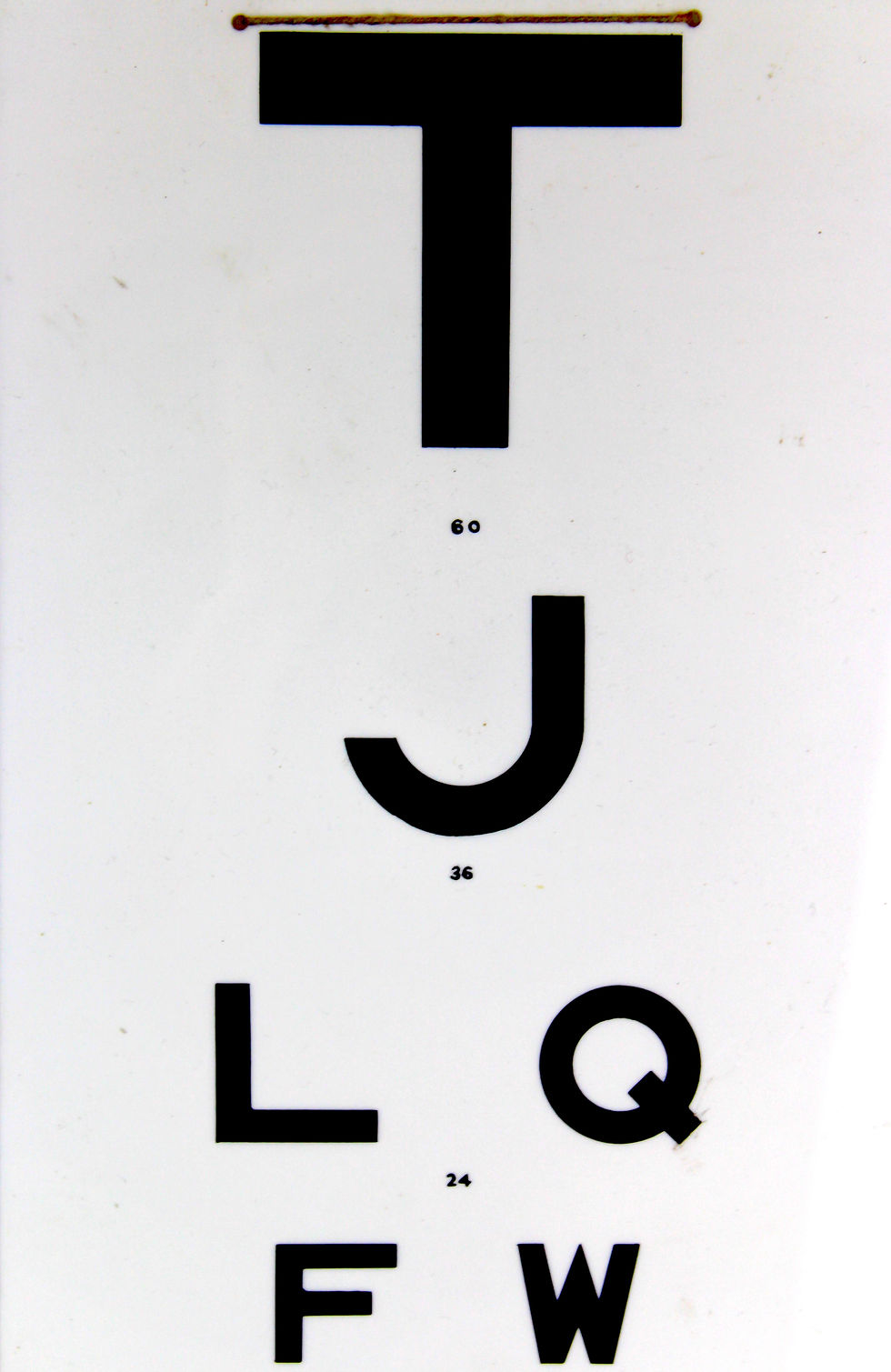 Thumbnail: VINTAGE EYE TEST CHART
