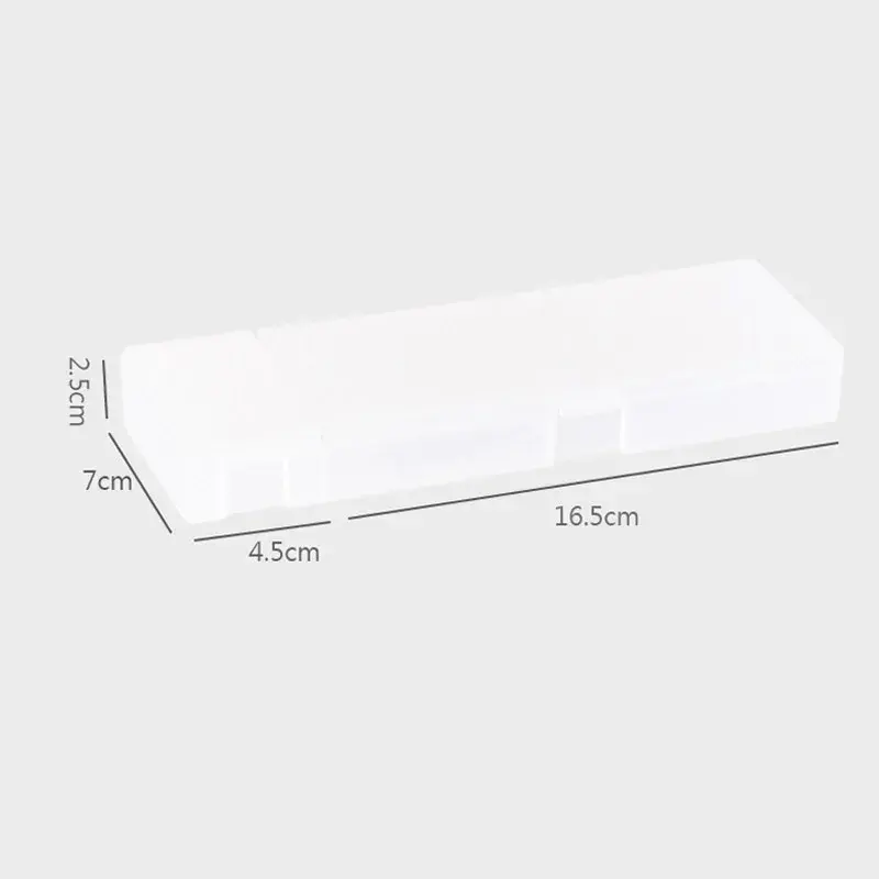 Thumbnail: Matte Transparent Pencil Case - Frosted Plastic Pen Storage Box for School &