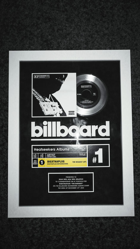 BigXThePlug "The Biggest" EP PLAQUE