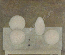 1966 Вейсберг Натюрморт с шарами. Три шара и два яйца собр Бадалова)