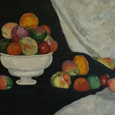 Илья Машков. Натюрморт. Яблоки (фрагмент). 