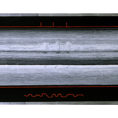 Владимир Янкилевский. Триптих № 4: Существо во Вселенной (посвящается Дмитрию Шостаковичу). 1964.
