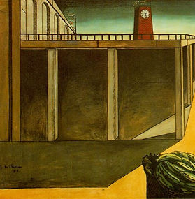  Джорджо де Кирико. Вокзал Монпарнас, 1914