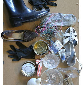 Мусорная свалка. 1974. Вещевая картина. 71х52х10 ГТГ