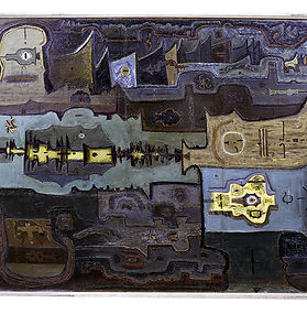 1962.  Янкилевский. Атомная станция. Пентаптих. 