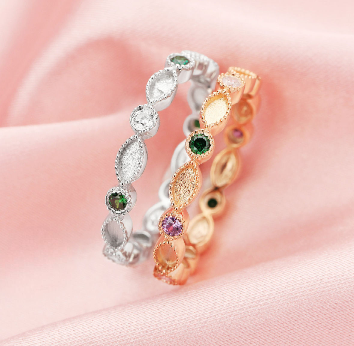 Multi Birthstone Band