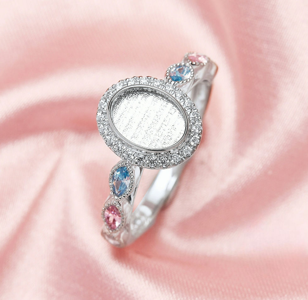 Multi Birthstone Oval Band