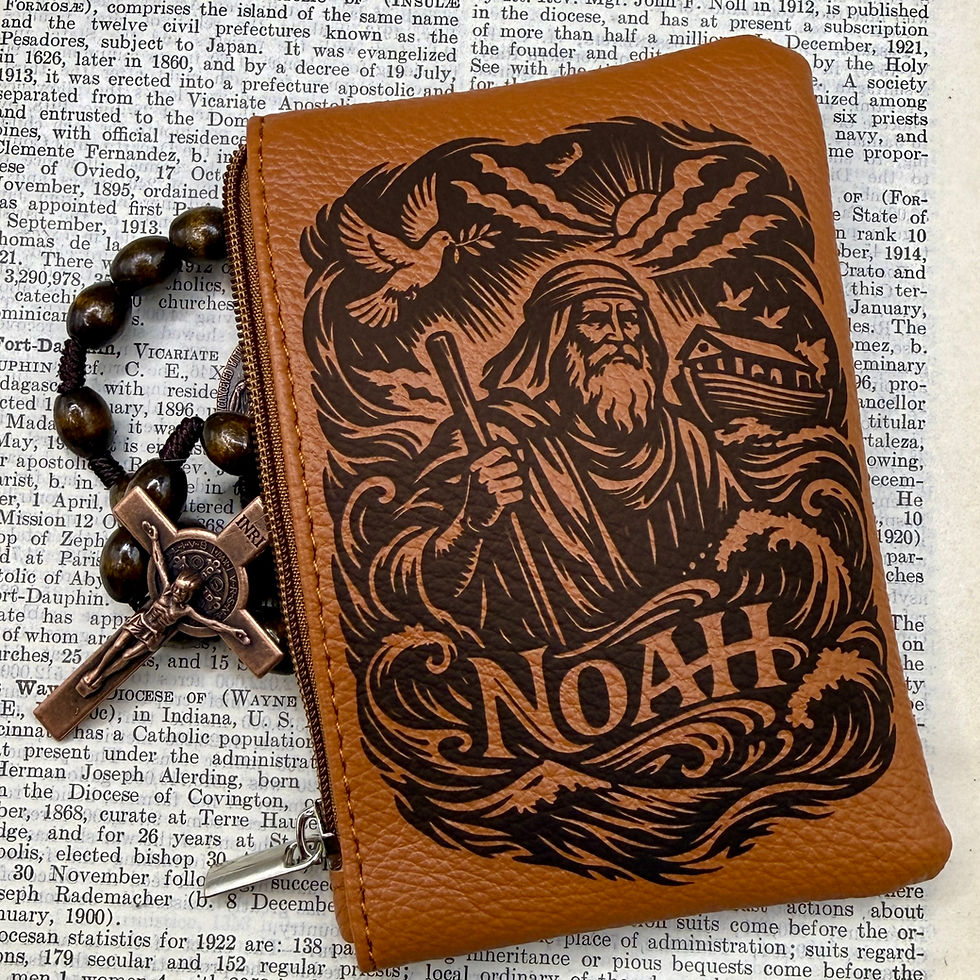 Thumbnail: Noah l Engraved Rosary Pouch | Personalised Rosary case