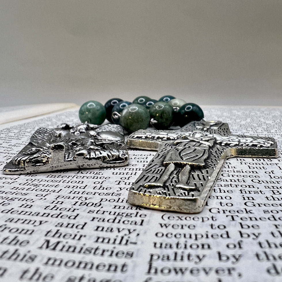 Thumbnail: Rugged Good Shepherd Saint Michael Tenner Rosary