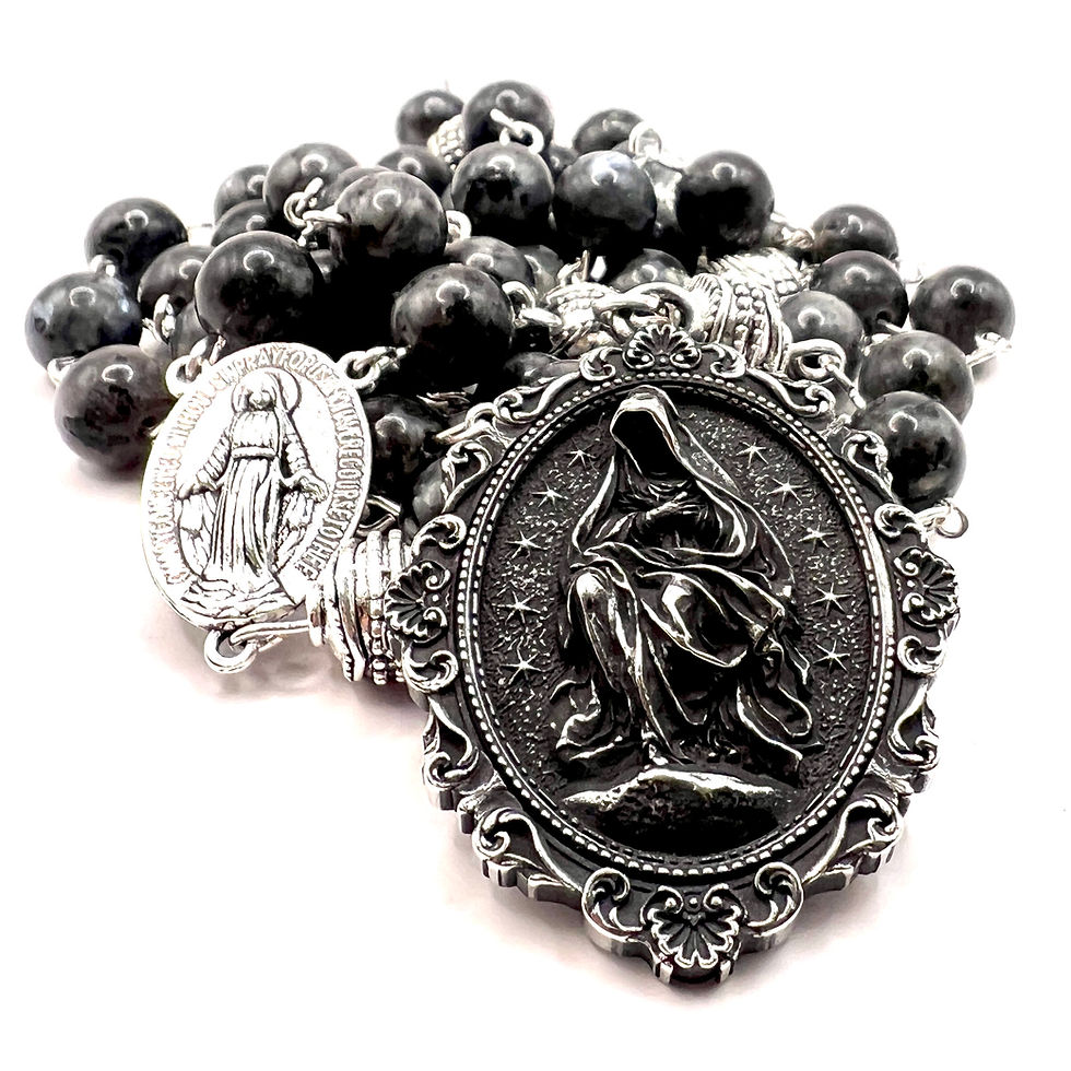 Thumbnail: Gothic Labradorite Marian Rosary