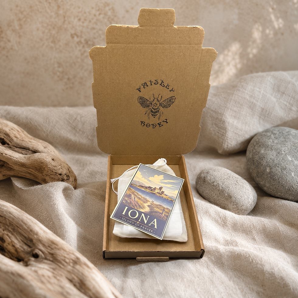 Thumbnail: Iona Anglican Prayer Beads, Lapis Lazuli Episcopal Rosary Saint Martin’s Cross