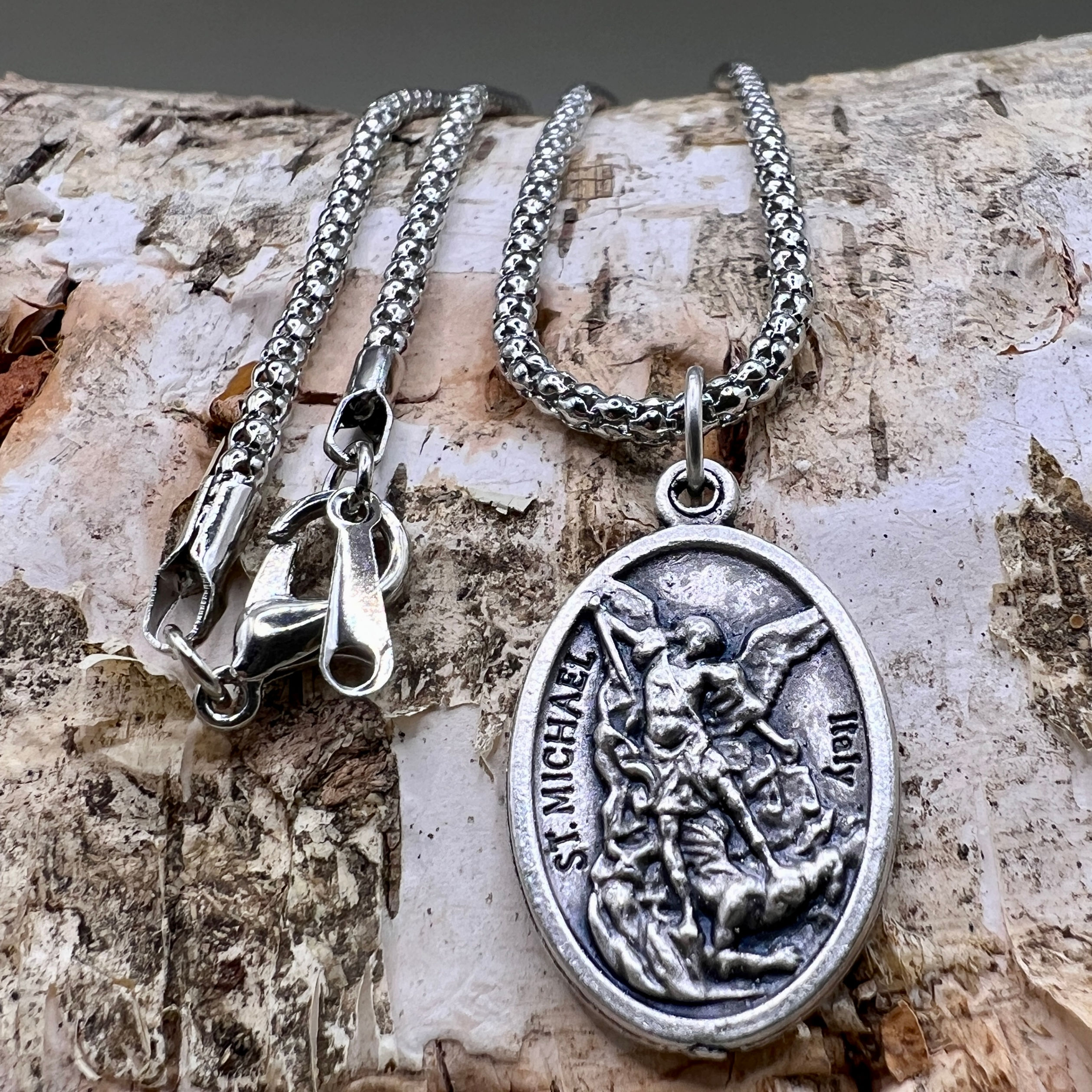 Saint Michael - Pray for Us - Simple Necklace 58cm