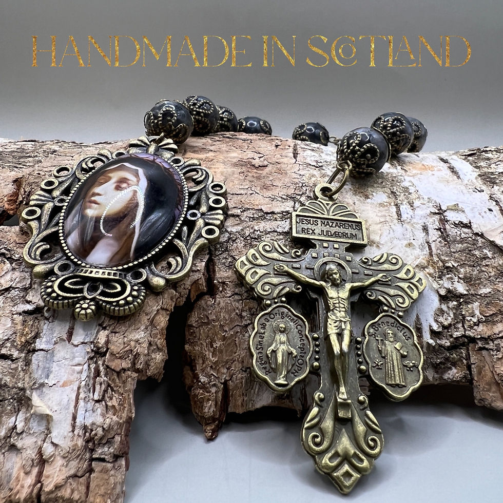 Thumbnail: Saint Catherine of Siena Pardon Crucifix Tenner Rosary