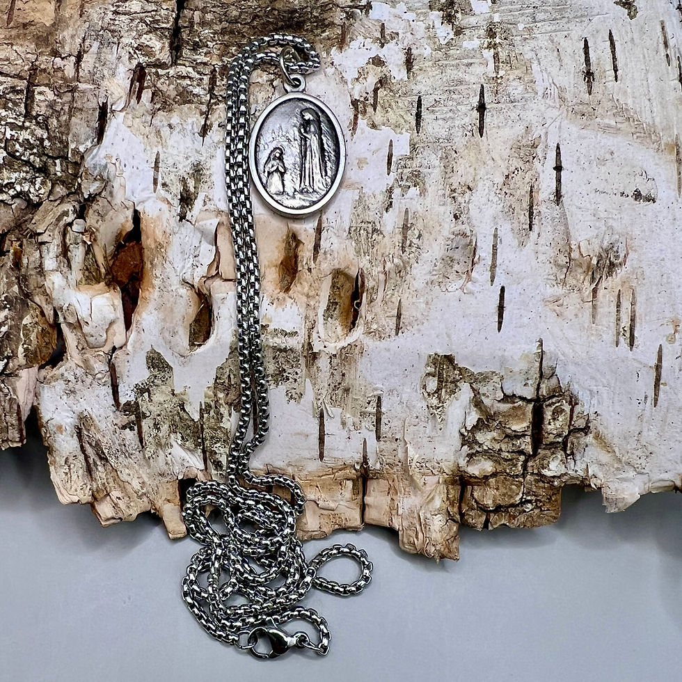 Thumbnail: Lourdes Pilgrimage -  Simple Necklace 58cm
