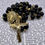 Thumbnail: Black and Gold Azabache Tree of Life Rosary