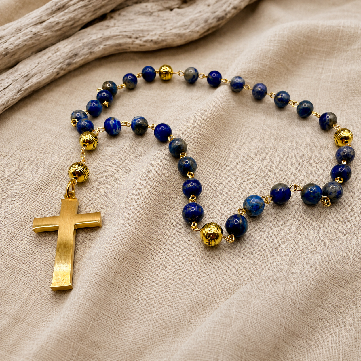 Lapis Lazuli Anglican Rosary