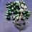 Thumbnail: Anglican Celtic Rosary Beads Green Tigers Eye
