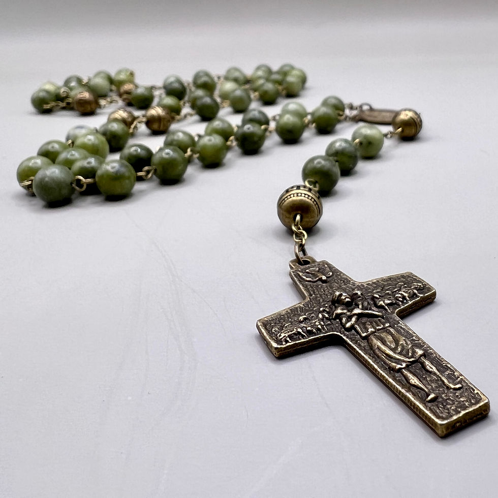 Thumbnail: Jade Good Shepard Celtic Rosary