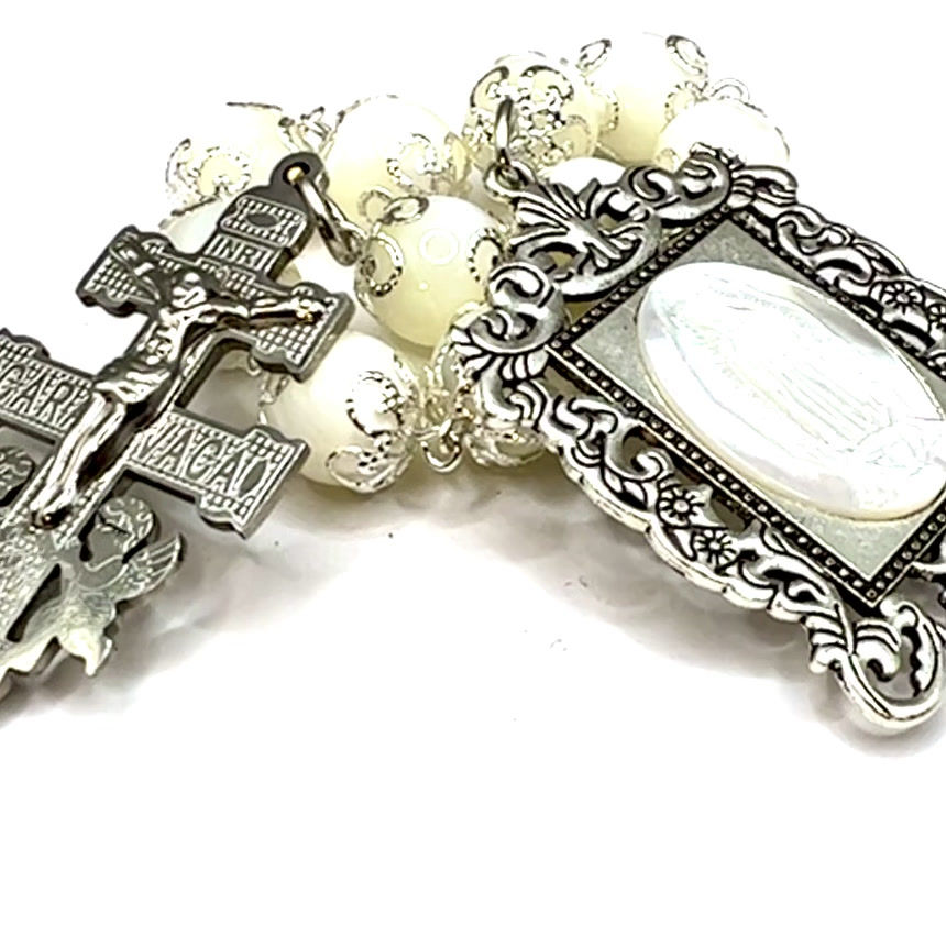 Thumbnail: Caravaca De La Cruz and Guadalupe Cameo Tenner Rosary