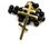 Thumbnail: Orthodox Rosary Black Obsidian Beads – Gold Plated Byzantine Cross