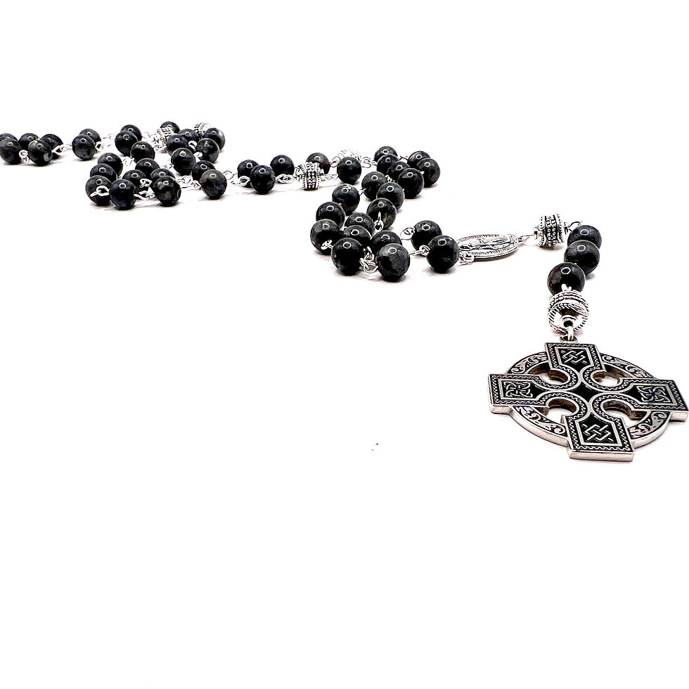 Thumbnail: Gothic Labradorite Celtic Rosary