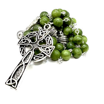 Thumbnail: Connemara Marble Celtic Rosary