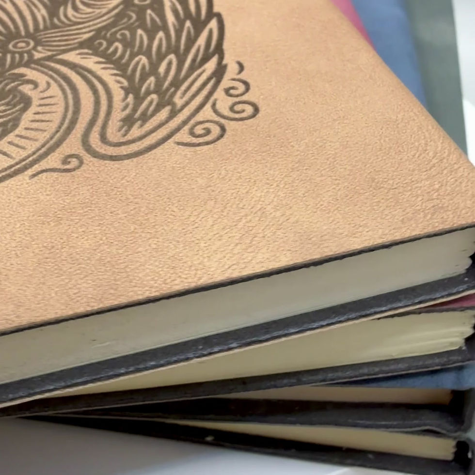 Thumbnail: Saint Michael - A6 Personalised Leather Prayer Journal Notebook