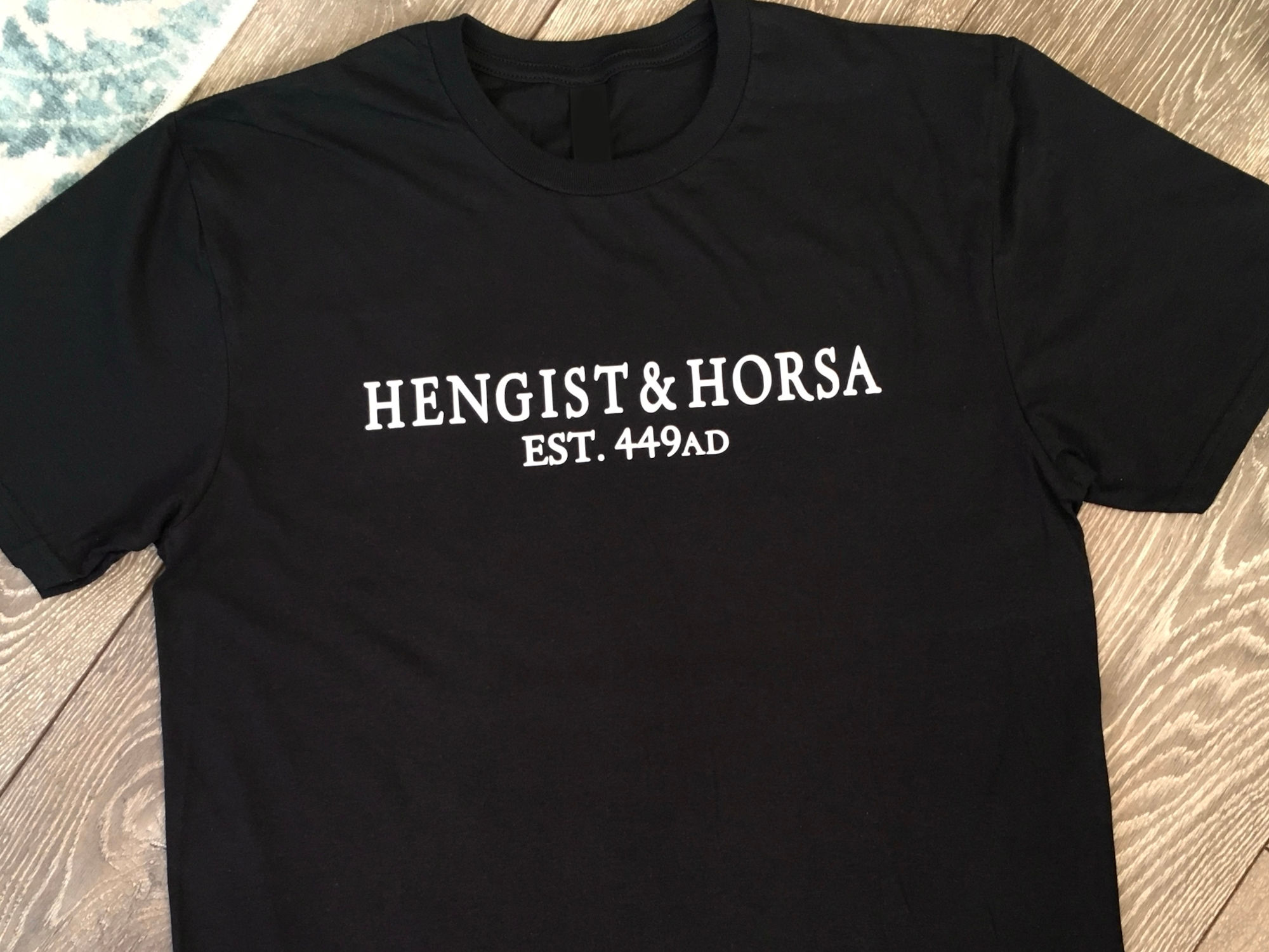HENGIST & HORSA T‑Shirt – Legendary Anglo‑Saxon Founders, EST. 449 AD