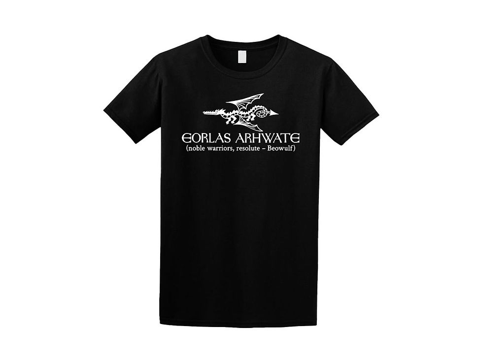 Thumbnail: EORLAS ARHWATE T‑Shirt – “Noble Warriors, Resolute” Beowulf‑Inspired Design