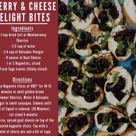 Cherry & Cheese Delight Bites
