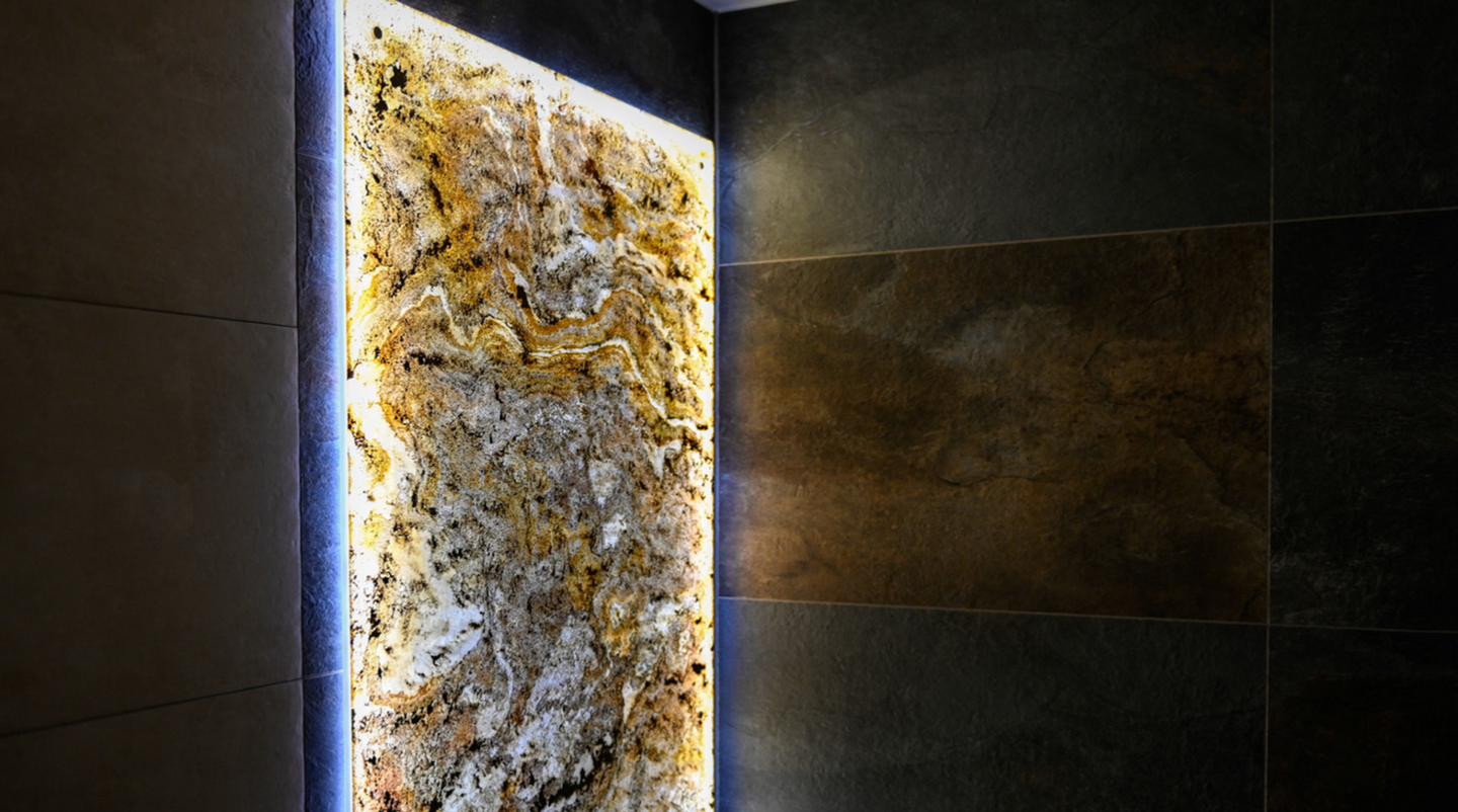 Echtstein Leuchtdisplay