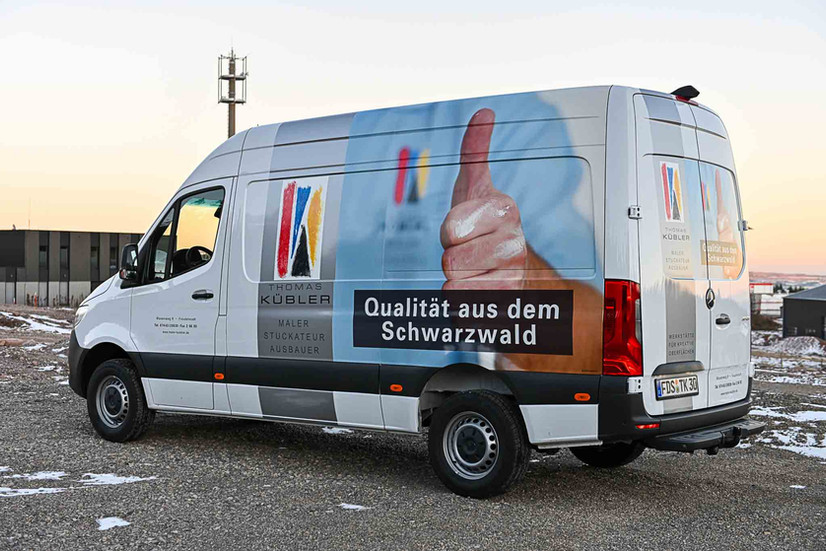 Sprinter Beschriftung Kübler Maler