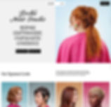 Erella Hair Studio website template.