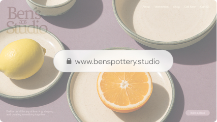 Website and domain for www.benspottery.studio