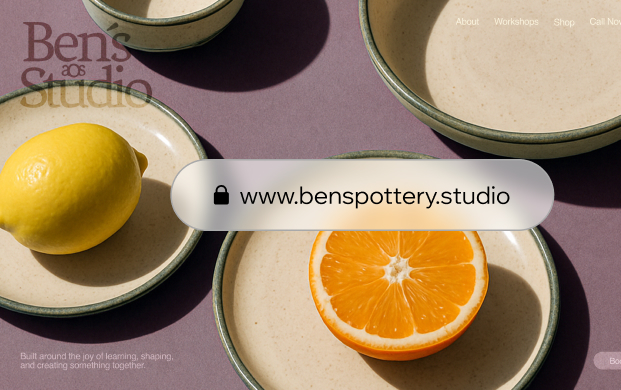 Website and domain for www.benspottery.studio