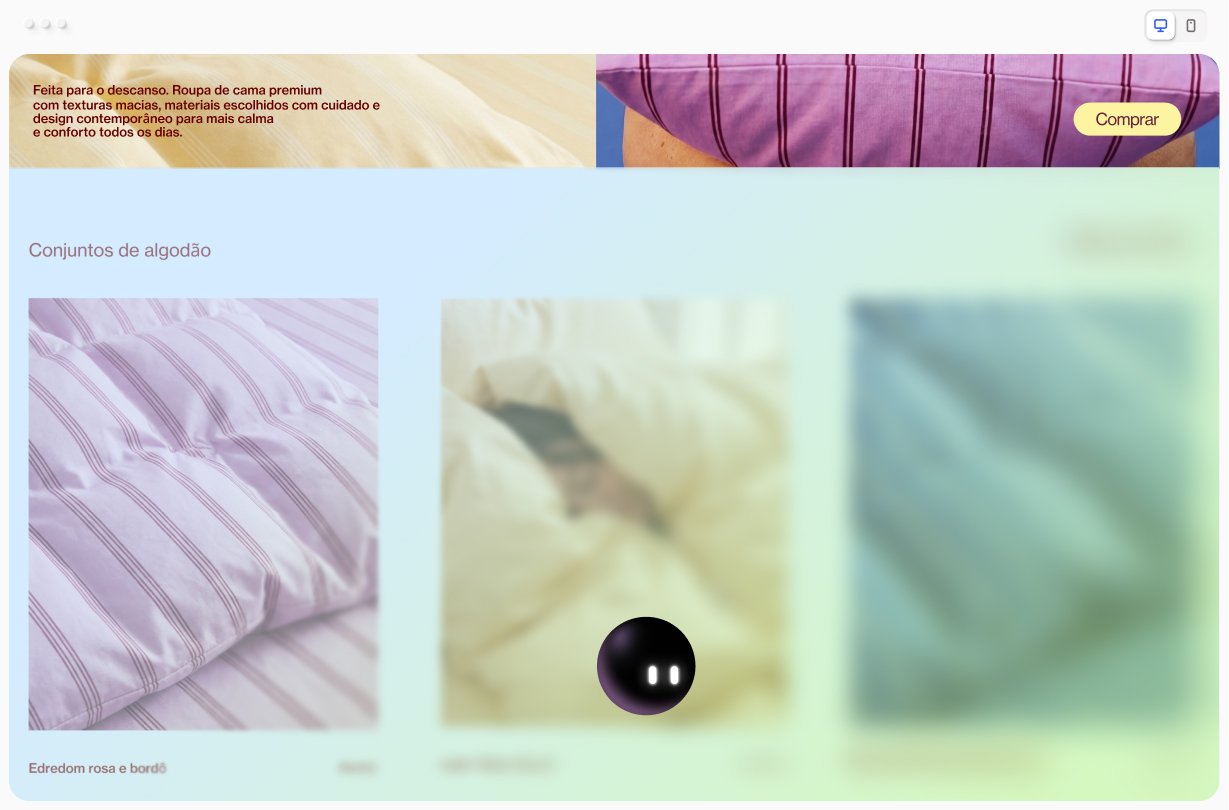 Seção “Mais vendidos” sendo gerada e adicionada a uma página do site.