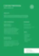 A professional resume template with a solid green background, clean white text and a geometric starburst icon.