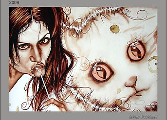 pintura con vino, muserrante, museo errante, arte contemporáneo