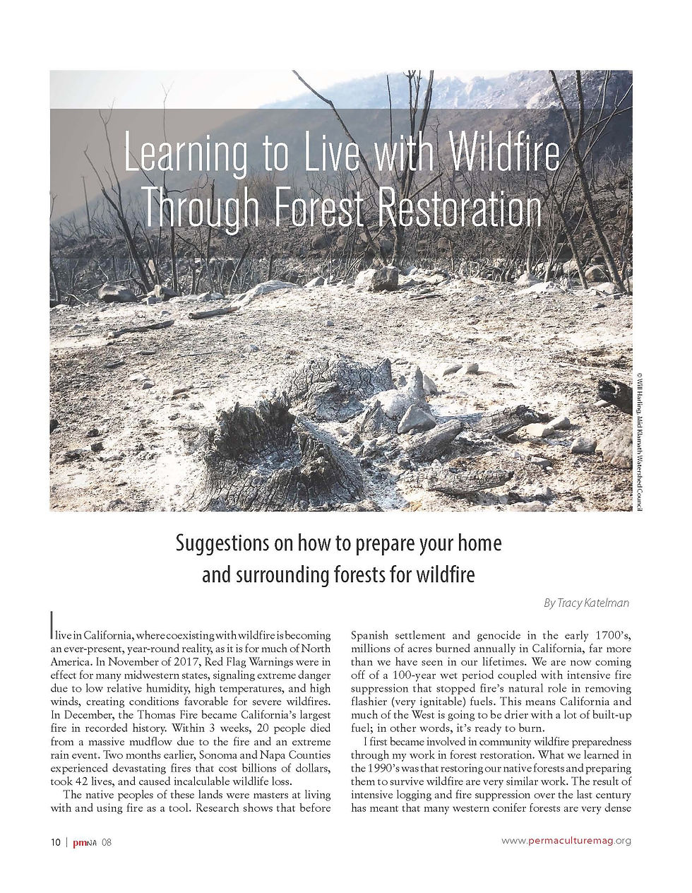 Learning to Live with Wildfire
