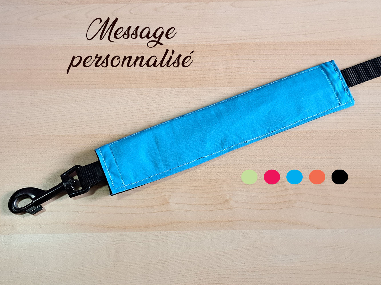 Bandeau de laisse "Message personnalisé"