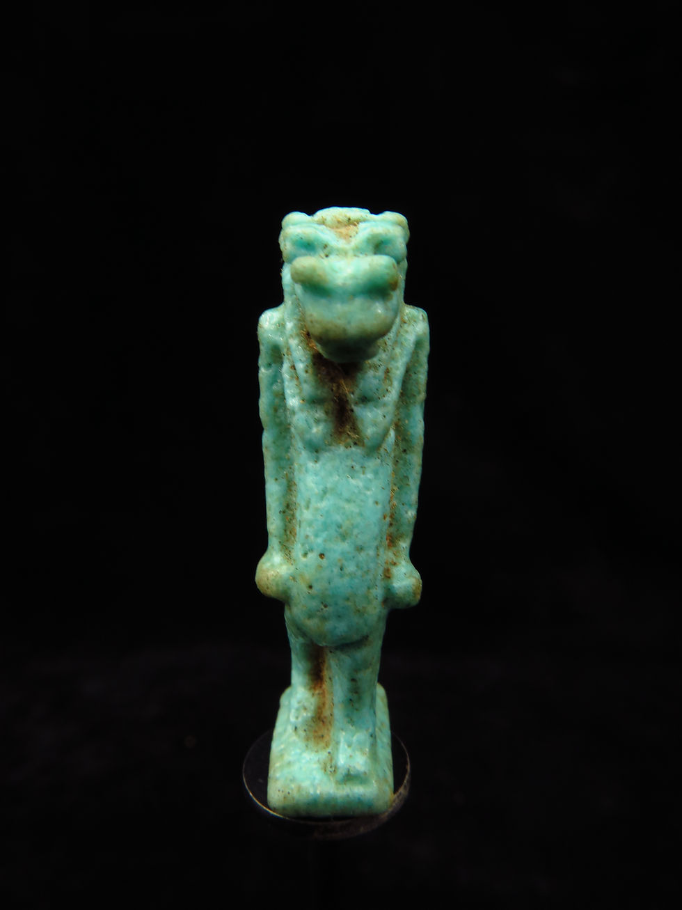 Thumbnail: Ancient Egyptian Faience amulet of the Goddess Taweret