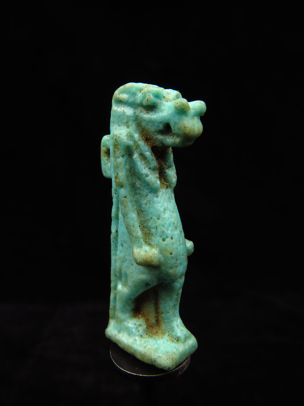 Thumbnail: Ancient Egyptian Faience amulet of the Goddess Taweret
