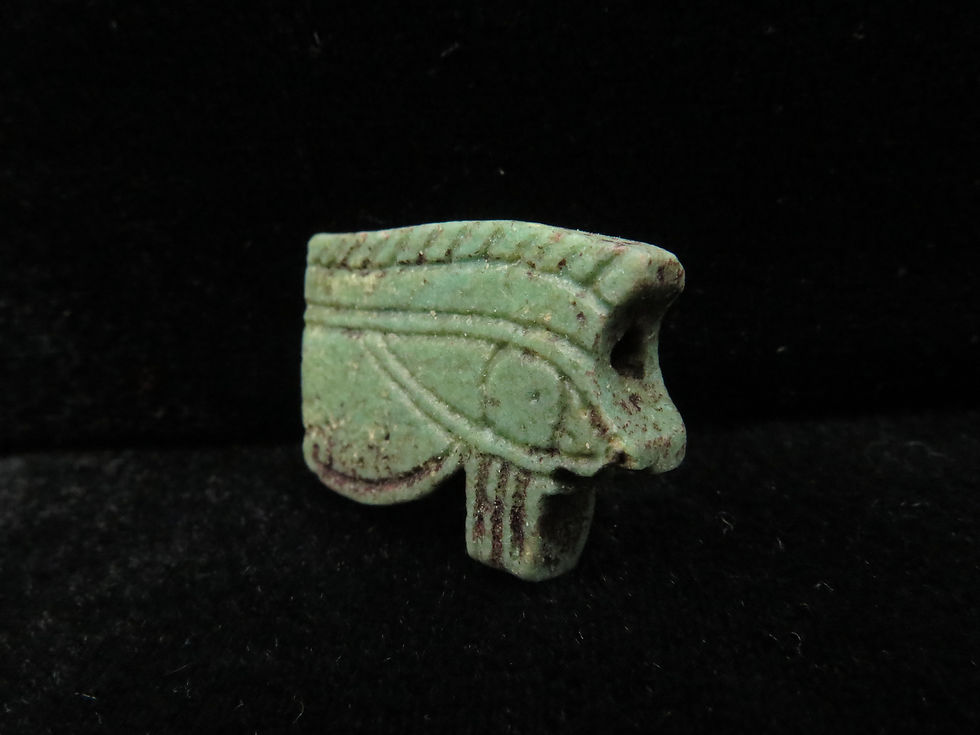 Thumbnail: Ancient Egyptian Faience Eye of Horus/Wedjat amulet