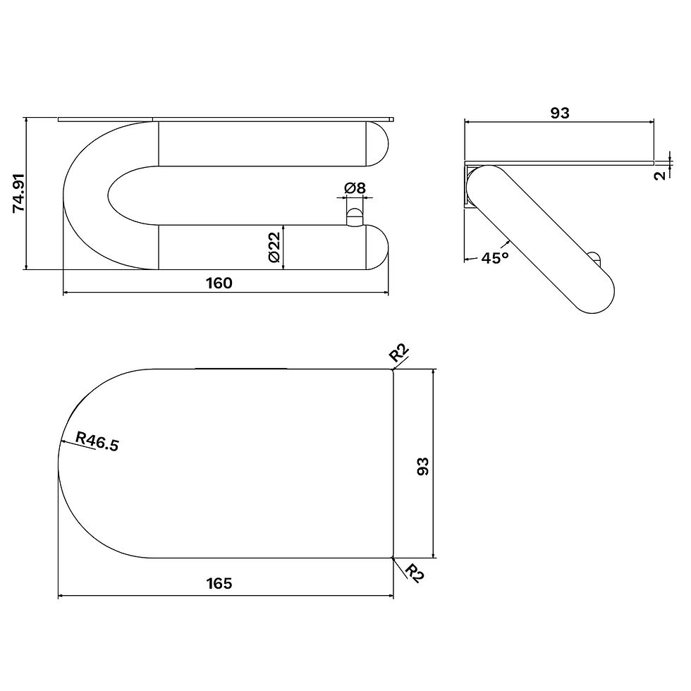 섬네일: VIVANT TC07B (BS)  휴지걸이 (무광 사틴)