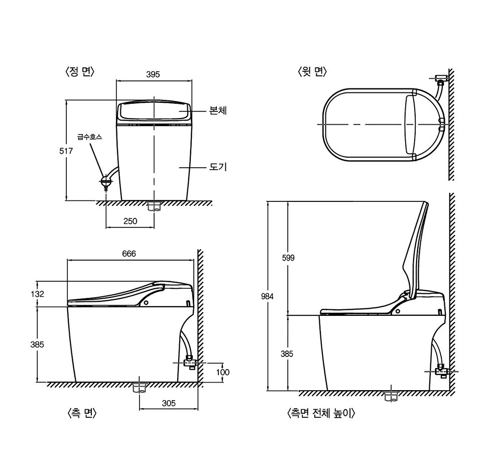 섬네일: 라우체 디오 비데일체형 양변기 LC500