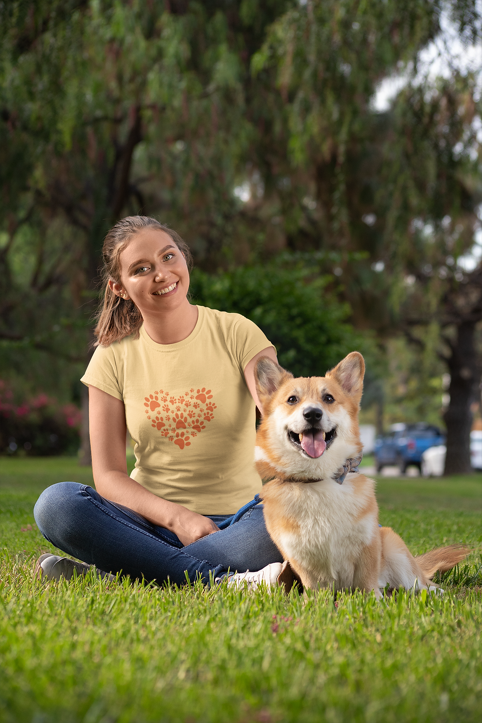 Paw Prints Women's Premium Tee