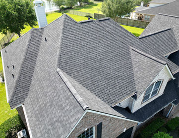 Garvin Exteriors IKO Dynasty Granite Black Roof Installation in Cypress Texas Fairfield