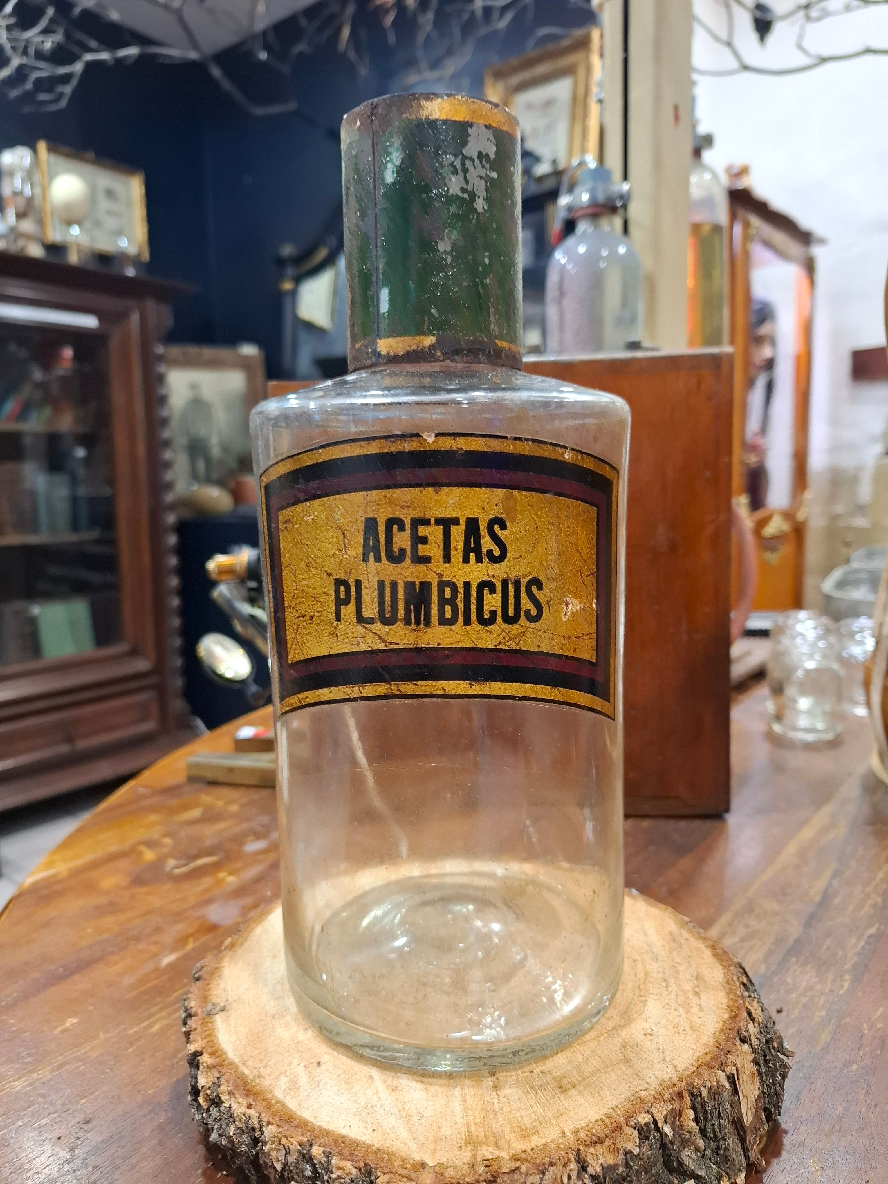 Flacon apothicaire ACETAS PLUMBICUS