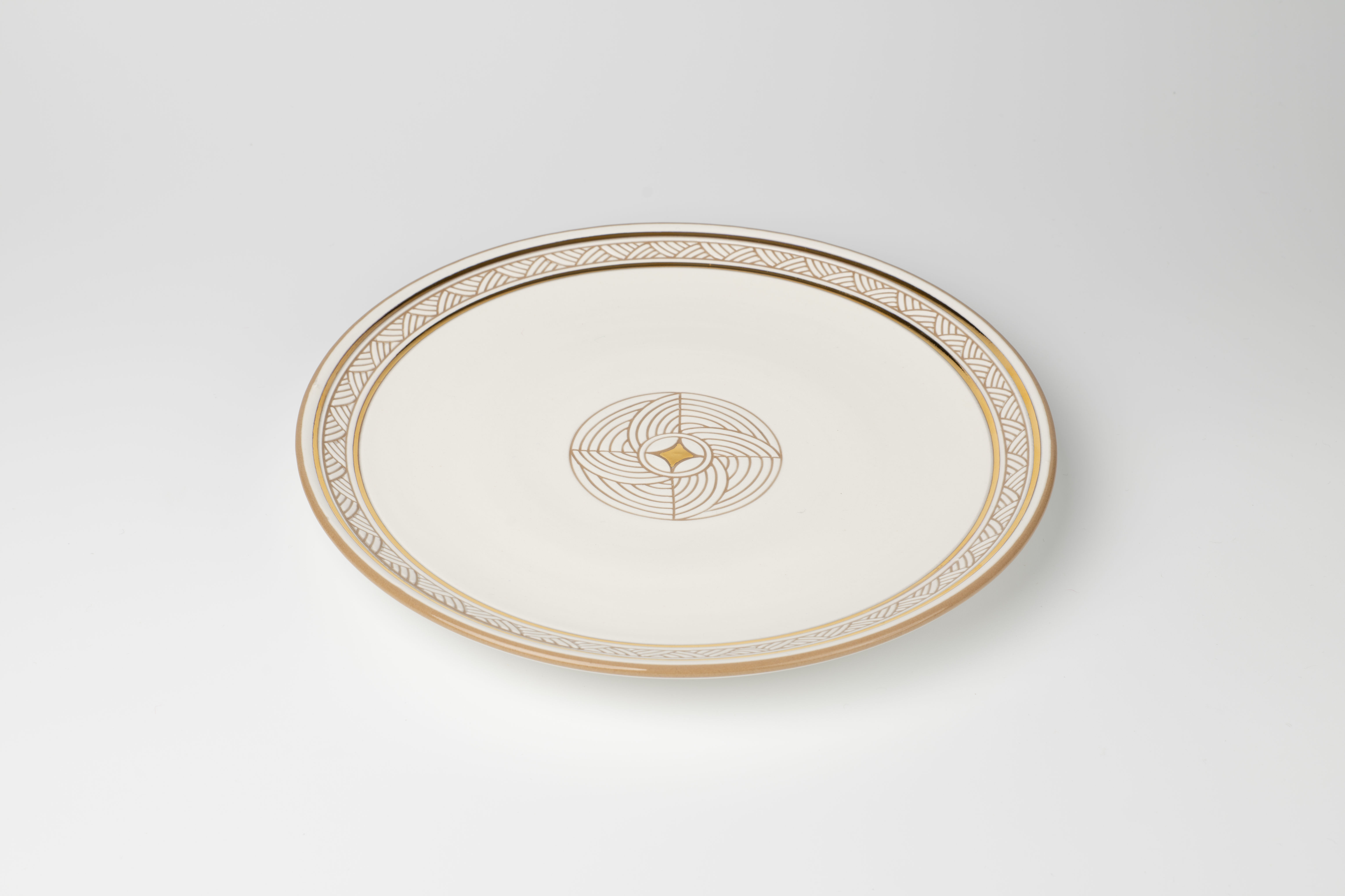 헤리티지 금빗살문 접시 중